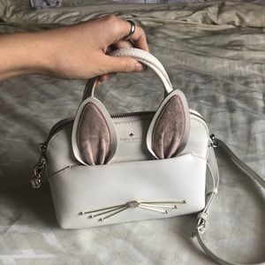 Kate Spade “Make Magic” White Bunny Purse